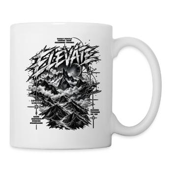 Elevate Gipfelkraft und Fortschritt - Tasse - Weiß - Rechts