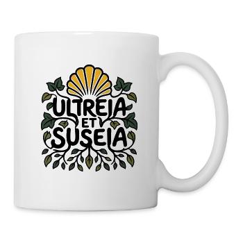 Ultreia und Suseia – Camino de Santiago - Tasse - Weiß - Rechts