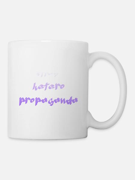 Heterosexuelle Propaganda - Tasse - Weiß