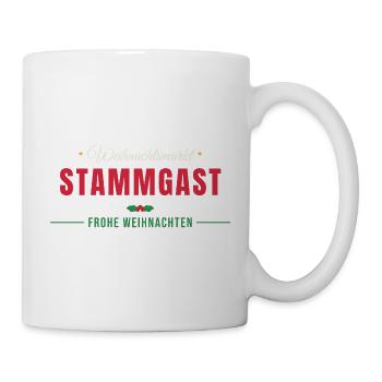 Weihnachtsmarkt Stammgast - Glühwein - Tasse - Weiß - Rechts