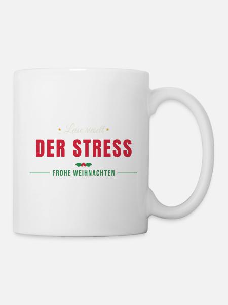 Leise rieselt der Stress - Weihnachten - Tasse - Weiß