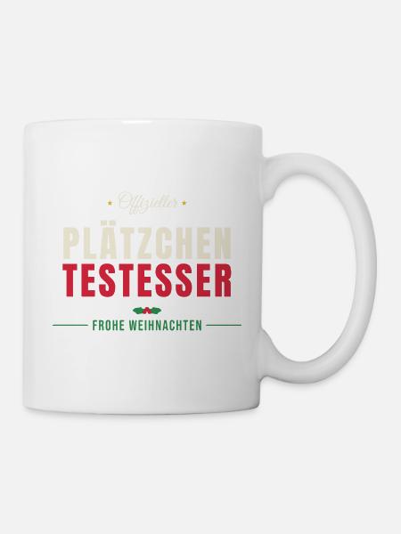 Offizieller Plätzchen Testesser - Tasse - Weiß