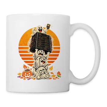 Halloween Geister-Lasttest für IT-Engineers - Tasse - Weiß - Rechts