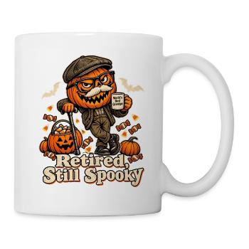 Halloween-Kürbisopa Retired Still Spooky - Tasse - Weiß - Rechts