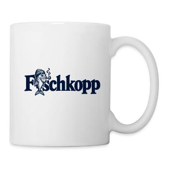 Fischkopp - Fisch - Nordsee - Ostsee - Spruch - Tasse - Weiß - Rechts