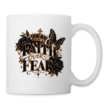 Fear of Fear Royal Floral - Tasse - Weiß - Rechts