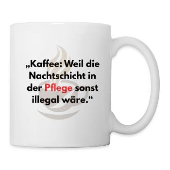 Pflegekräfte & Krankenschwestern Nachtschicht  - Tasse - Weiß - Rechts
