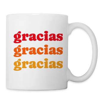 Danke 2 - Tasse - Weiß - Rechts