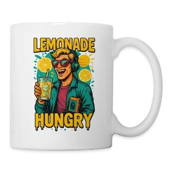 Limonade und Musik im bunten 80er Retrolook - Tasse - Weiß - Rechts