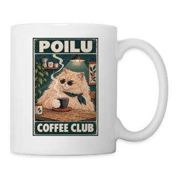 Ginger Cat im Café — Poilu Coffee Club - Tasse - Weiß - Rechts