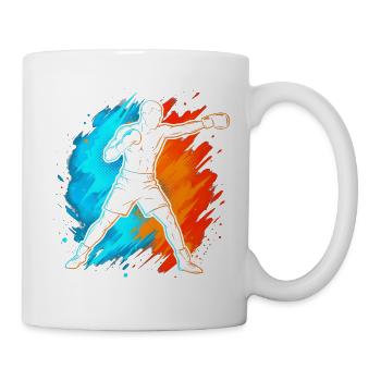 Boxen Boxer Jungen Kinder Männer Box - Tasse - Weiß - Rechts