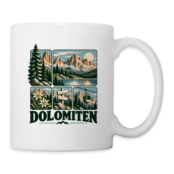 Dolomiten Alpine Adventure - Tasse - Weiß - Rechts