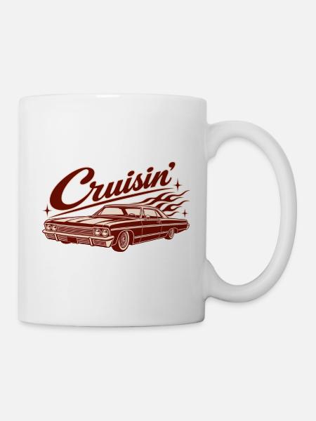 Cruisin’ Classic Car - Tasse - Weiß