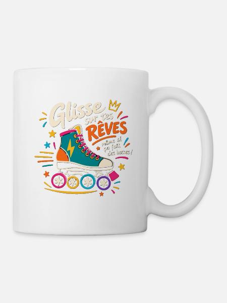 Skate & Shine - Tasse - Weiß