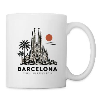 Sagrada Familia Barcelona Skyline - Tasse - Weiß - Rechts