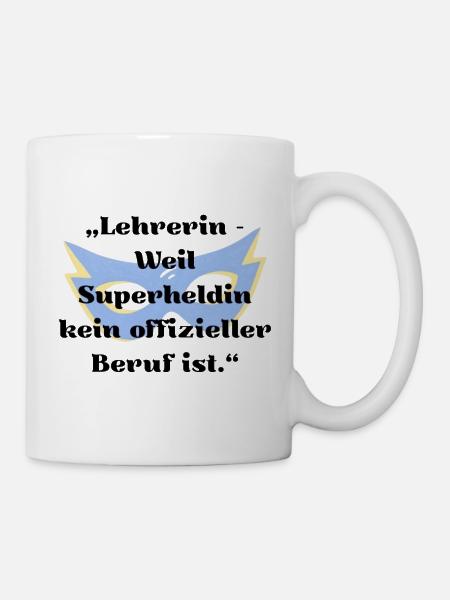 Lehrerin & Lehrer – Lustiger Schule Spruch Tasse - Tasse - Weiß