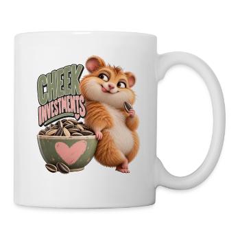 Cheek Investments | Flauschiger Hamster - Tasse - Weiß - Rechts
