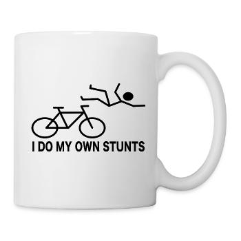 Radfahrer Fahrrad Spruch Humor - Tasse - Weiß - Rechts