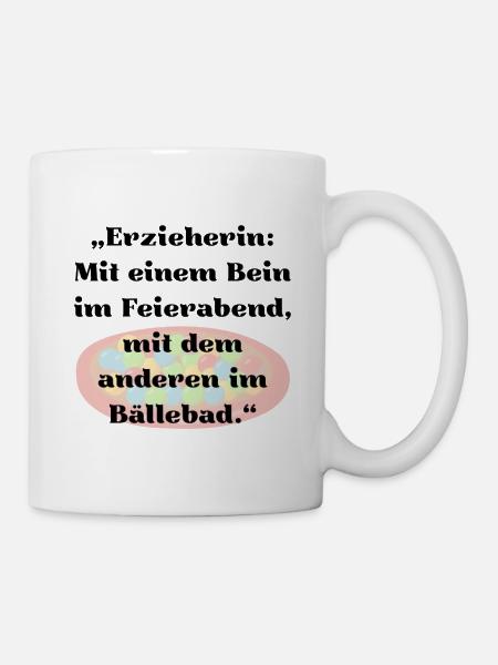 Kita Tasse für Erzieherin – Kindergarten Spruch - Tasse - Weiß