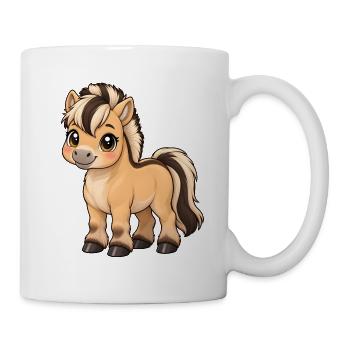 Kawaii Fjordpferd – Süßes Norwegerpferd - Tasse - Weiß - Rechts