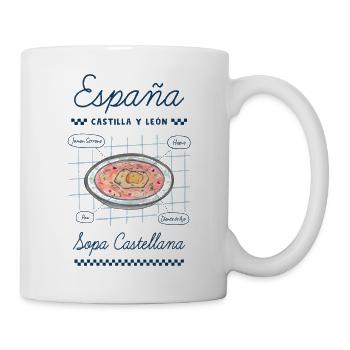 Kastilische Suppe - Tasse - Weiß - Rechts