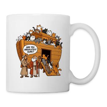Katzenarche Noahs Arche - Tasse - Weiß - Rechts