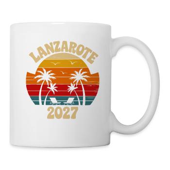 Lanzarote Sunset 2027 - Tasse - Weiß - Rechts