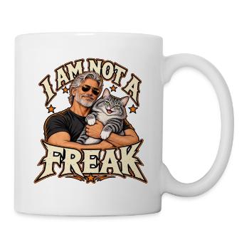 I Am Not A Freak - Tasse - Weiß - Rechts