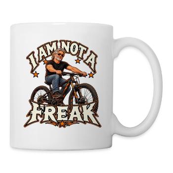 I Am Not a Freak – Bike Rebel - Tasse - Weiß - Rechts