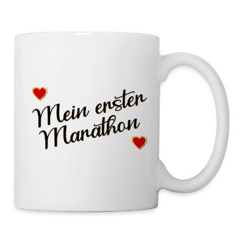 Erster Marathon, Laufen - Tasse - Weiß - Rechts
