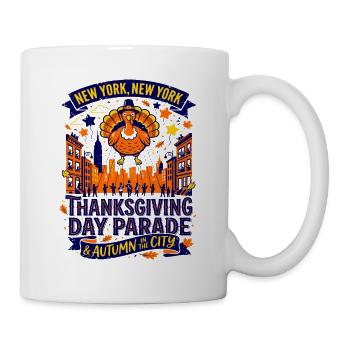 The Thanksgiving Day Parade In New York City - Tasse - Weiß - Rechts