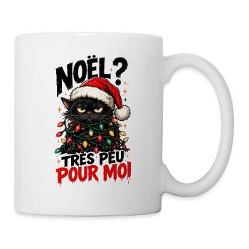 Black Cat Christmas: Sehr wenig für mich - Tasse - Weiß - Rechts