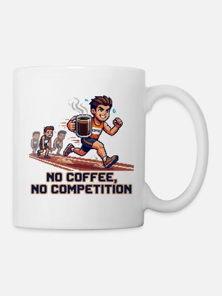 No_coffee-_no_competion - Tasse - Weiß
