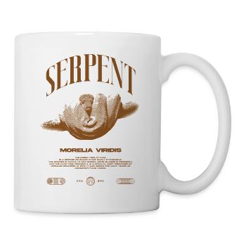 Green Tree Python Modern Reptile Keeper Streetwear - Tasse - Weiß - Rechts