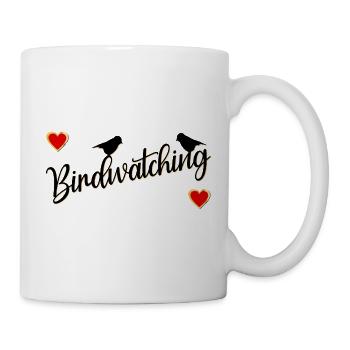 Vögel zur Vogelbeobachtung - Tasse - Weiß - Rechts