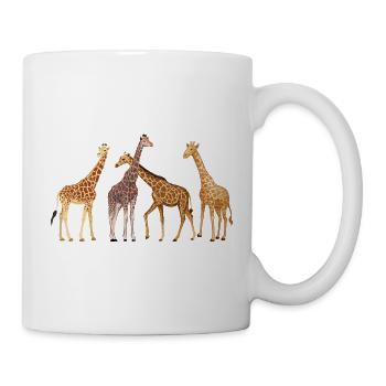 Giraffen Design Afrika Safari Tierfreunde Giraffen - Tasse - Weiß - Rechts