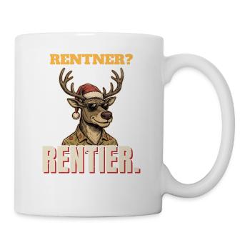 Rentner Weihnachten - Rentier - Tasse - Weiß - Rechts