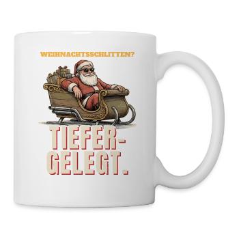 Weihnachtsmann - Tiefergelegt - Tasse - Weiß - Rechts