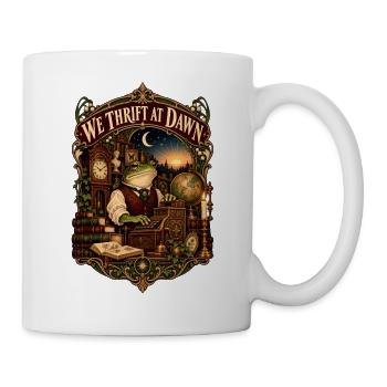 Wir kaufen Secondhand bei Dawn Frosch Antiquitäten-Secondhand-Shopping - Tasse - Weiß - Rechts