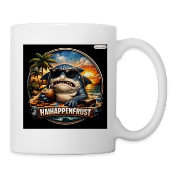 HaiHappenFrust Strandshark - Tasse - Weiß - Rechts