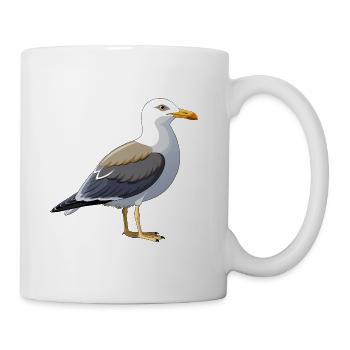 Möwe - Tasse - Weiß - Rechts