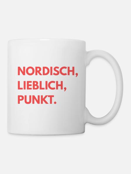 Auf den Punkt PINK - Tasse - Weiß