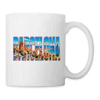 Barcelona-33cm - Tasse - Weiß - Rechts