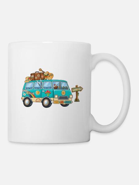 70er Camper Wohnmobil - Tasse - Weiß