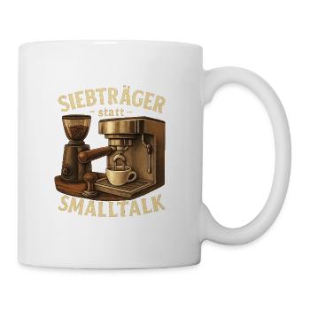 Siebträger Geschenk für die erste Espressoecke - Tasse - Weiß - Rechts
