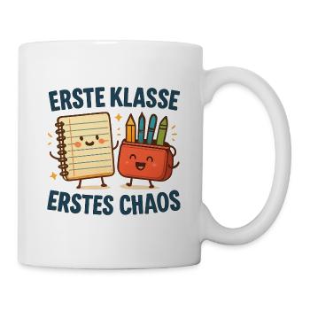 Geschenk für Lehrerin zum ersten Schuljahr - Tasse - Weiß - Rechts