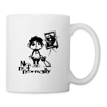 NEIN, NORMALERWEISE NICHT – LISA von BENT CIRCLE DESIGN - Tasse - Weiß - Rechts