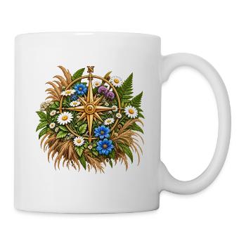 Flora Kompass Navigation - Tasse - Weiß - Rechts
