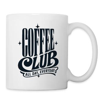 Coffee Club - Tasse - Weiß - Rechts