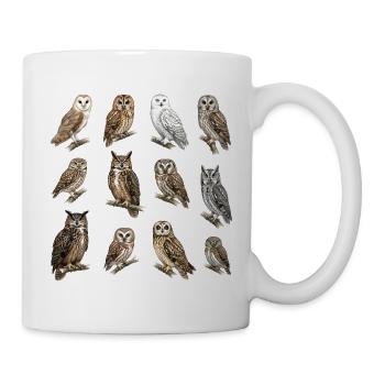 Eulen der Welt - Tasse - Weiß - Rechts